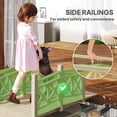 thumbnail image 4 of 5' Wooden Footbridge for Garden Ponds, Creeks, and Backyard Streams | Natural Wood Bridge, 4 of 6