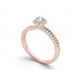 thumbnail image 2 of 1/2 Carat T.W. Diamond 10kt Rose Gold Single Halo Engagement Ring, 2 of 5