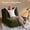 Green, variant on XIZZI Bean Bag Chair, Oversized Ultra-Soft Plush Faux Fur Lounge Chair, Fluffy Cozy Lazy Sofa for Living Room Bedroom, No Assembly Required, Black