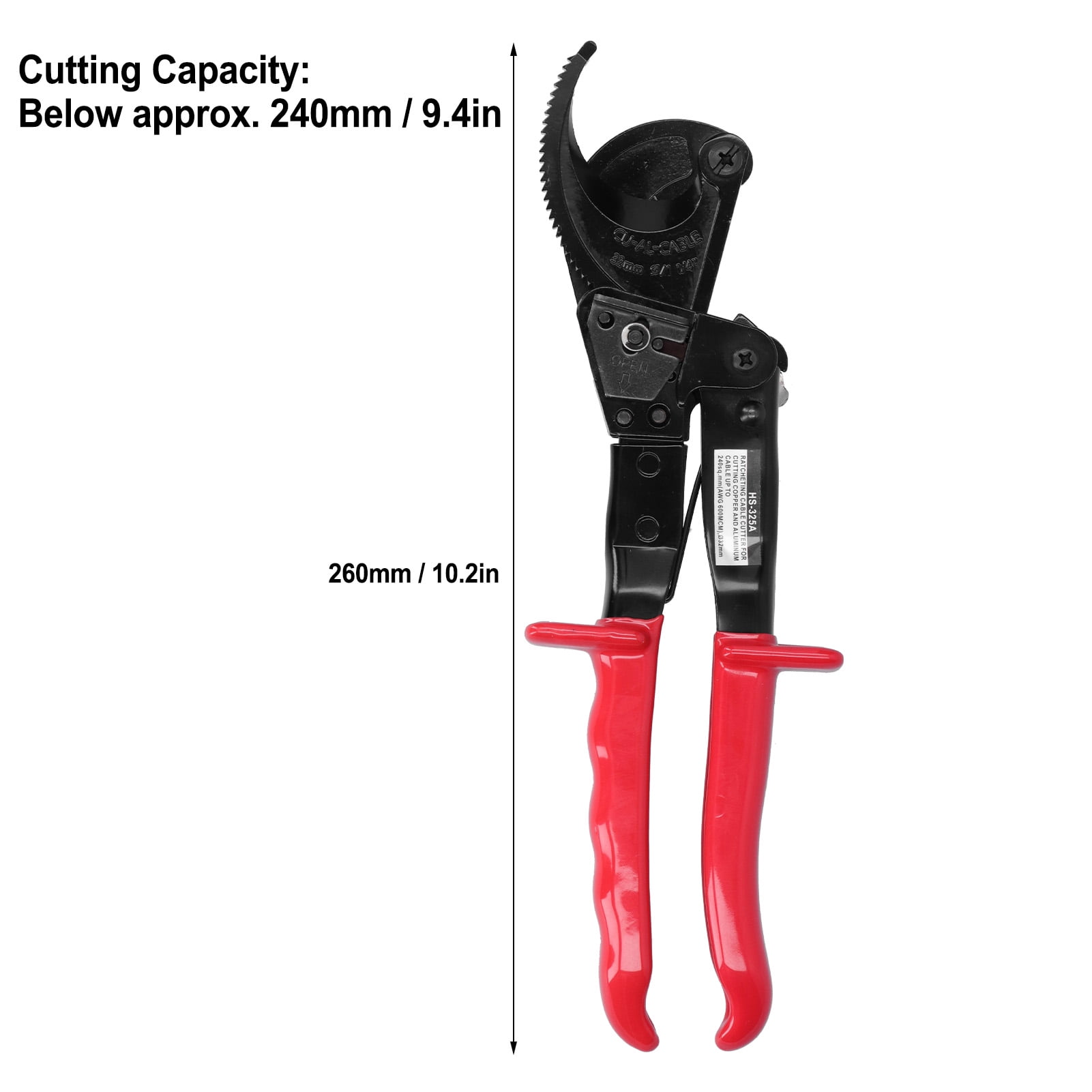 Crimping Tool with Ratchet,Ratcheting Cable Cutters， Ratchet Crimping Tool Wire Terminal Crimper Plier HS-325A