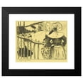 thumbnail image 2 of Paul Gauguin 14x12 Black Modern Framed Museum Art Print Titled - Breton Women Beside a Fence (1889), 2 of 5