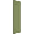 thumbnail image 2 of Ekena Millwork 16 1/8"W x 76"H True Fit PVC Three Board Joined Board-n-Batten Shutters, Moss Green (Per Pair - Hardware Not Included), 2 of 9