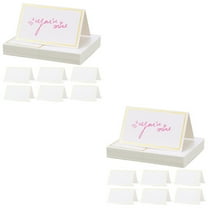 80 Pcs  Place Cards Blank Table Name Place Cards with Gold Foil Stamping Border for Table Setting Reserved Seating