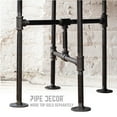thumbnail image 6 of Industrial Turnpike End Table Leg Set Dark Grey/Black Steel Metal Pipes by Pipe Decor, 6 of 10