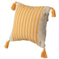 thumbnail image 6 of 16" Handwoven Cotton Throw Pillow Cover with Striped Lines, Black, 6 of 6