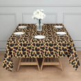 thumbnail image 6 of Leopard Print Square Tablecloth 42x42in(107x107cm) – Waterproof Polyester Printed Table Cover, Wrinkle Resistant & Washable for Kitchen Dining Picnic Party Decor, 6 of 6