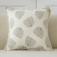 thumbnail image 1 of Juego de funda y núcleo de almohada decorativa de calabaza | Cojín de sofá de poliéster multicolor de 45 x 45 x 15 cm con borde de flecos | Cojín decorativo suave, transpirable y duradero para, 1 of 5