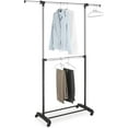 thumbnail image 1 of Whitmor 6021-3081-BB Adjustable Two Rod Garment Rack, 1 of 5