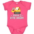 thumbnail image 3 of Inktastic Papa Little Digger Construction Truck Boys Baby Bodysuit, 3 of 5