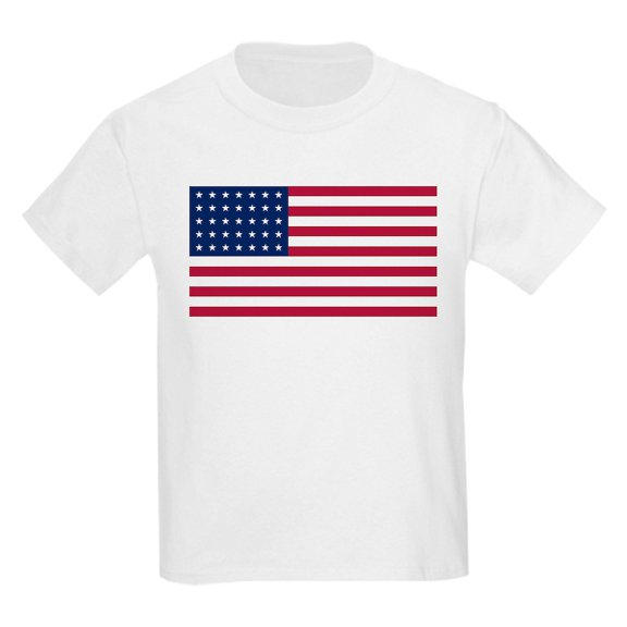 CafePress - US 35 Stars Flag T Shirt - Light T-Shirt Kids XS-XL