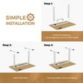 thumbnail image 2 of FlexiSpot 48"X24" Home Office Height Adjustable Standing Desk White Computer Desk Bamboo Desktop, 2 of 8