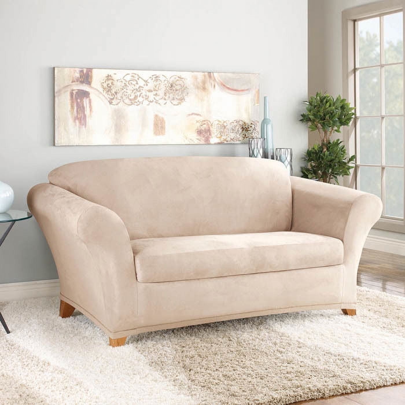 Sure Fit Ultimate Heavyweight Stretch Suede Sofa Slipcover H2070271