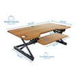 thumbnail image 3 of Pemberly Row 46" Adj Standing Desk Converter/Anti Fatigue Mat Bundle - Teak Wood, 3 of 7