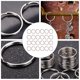 thumbnail image 4 of 24pcs llaveros anillos planos llavero de metal anillos llaves de bricolaje apego, 4 of 6