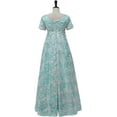 thumbnail image 4 of Kate Sharma Dress High Waistline Regency Era Dress Jane Austen Tea Party Gown, 4 of 7