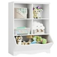 Homfa Kid's Cubby Toy Storage Wood Toy Organizer of 5 Bins