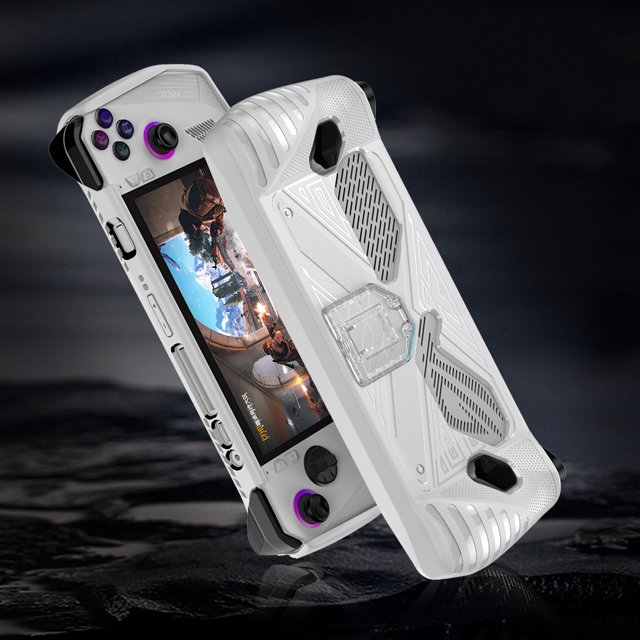 Antideslizante con soporte Cómodo agarre Funda de consola de TPU suave para ASUS Rog Ally Hugtrwg Para estrenar