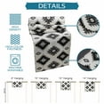 thumbnail image 6 of Bohemian Aztec Geometric Black Gray Table Runner 13x72in Non-Slip Cotton Linen Table Runners, Vintage Boho Lattice Dresser Scarves TableRunner for Dinner Kitchen Dining Wedding Party, 6 of 9