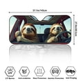 thumbnail image 7 of FORUDESIGNS Sloth Print Car Windshield Sun Shade Portable Sunshade for Car Front Window Blocks Heat and Sun, Windshield Dash Protector Fit for SUV Van Truck, 7 of 7