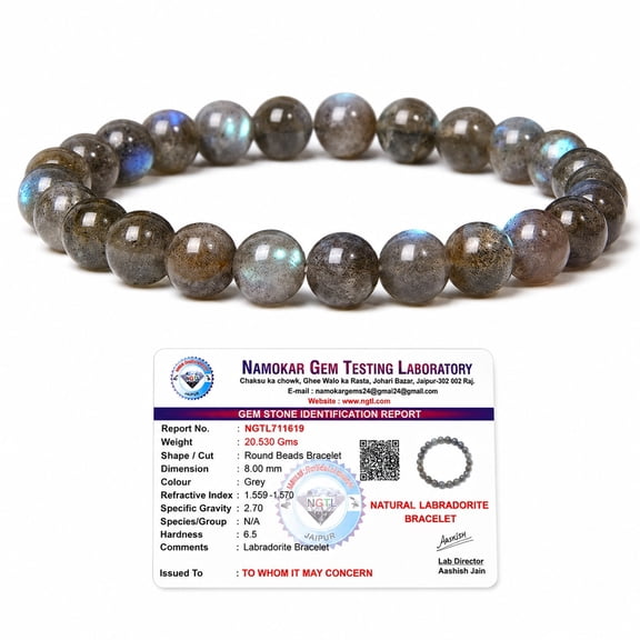 8mm Round Beads | Genuine Gemstone Healing Crystal Stretch Bracelet for Men & Women | Spiritual Energy & Protection Jewelry