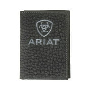 Ariat Black Trifold Bull Hide Embroidered Wallet A3556401