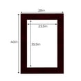 thumbnail image 3 of Berry Suede Acid Free 28x40 Picture Frame Mats with White Core Bevel Cut for 24x36 Pictures - Fits, 3 of 4