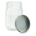 thumbnail image 5 of Cornucopia Brands 16-Ounce Clear Plastic Mason Jars (8-Pack, Silver Metal Lids); PET BPA-Free Mason Jars w/ One Piece Lids, 2-Cup/Pint Capacity, 5 of 6