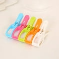 thumbnail image 2 of JMYHOAM 5 Pack Colorful Plastic Clothespins, Elastic Drying Clothespin Large Windproof Quilt Clip Multifunctional Plastic Clothespin Drying Clothespin Food Package Clips, 2 of 6