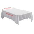 thumbnail image 3 of Table Cloth for Hotel Banquet Wedding Scene in Solid Color Rectangular Smooth Satin White - Satin Table Linen for Elegant Dining, 3 of 7