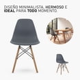 thumbnail image 4 of Silla Minimalista Mirel 4 piezas Gris, 4 of 8