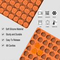 thumbnail image 3 of Moldes de silicona para Halloween, 58 cavidades, mini molde de silicona con forma de calabaza, apto para uso alimentario, para gomitas, galletas y dulces (1 calabaza), 3 of 5