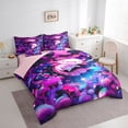 thumbnail image 3 of Homewish Kawaii Animal Salamander Bedding Comforter Set 7-Piece for Boys Girls,Ocean Axolotl King Bedding Sets,Abstract Botanical Mushroom Ultra Soft Bed Sheets,Super Cozy Room Decor,Reversible, 3 of 8