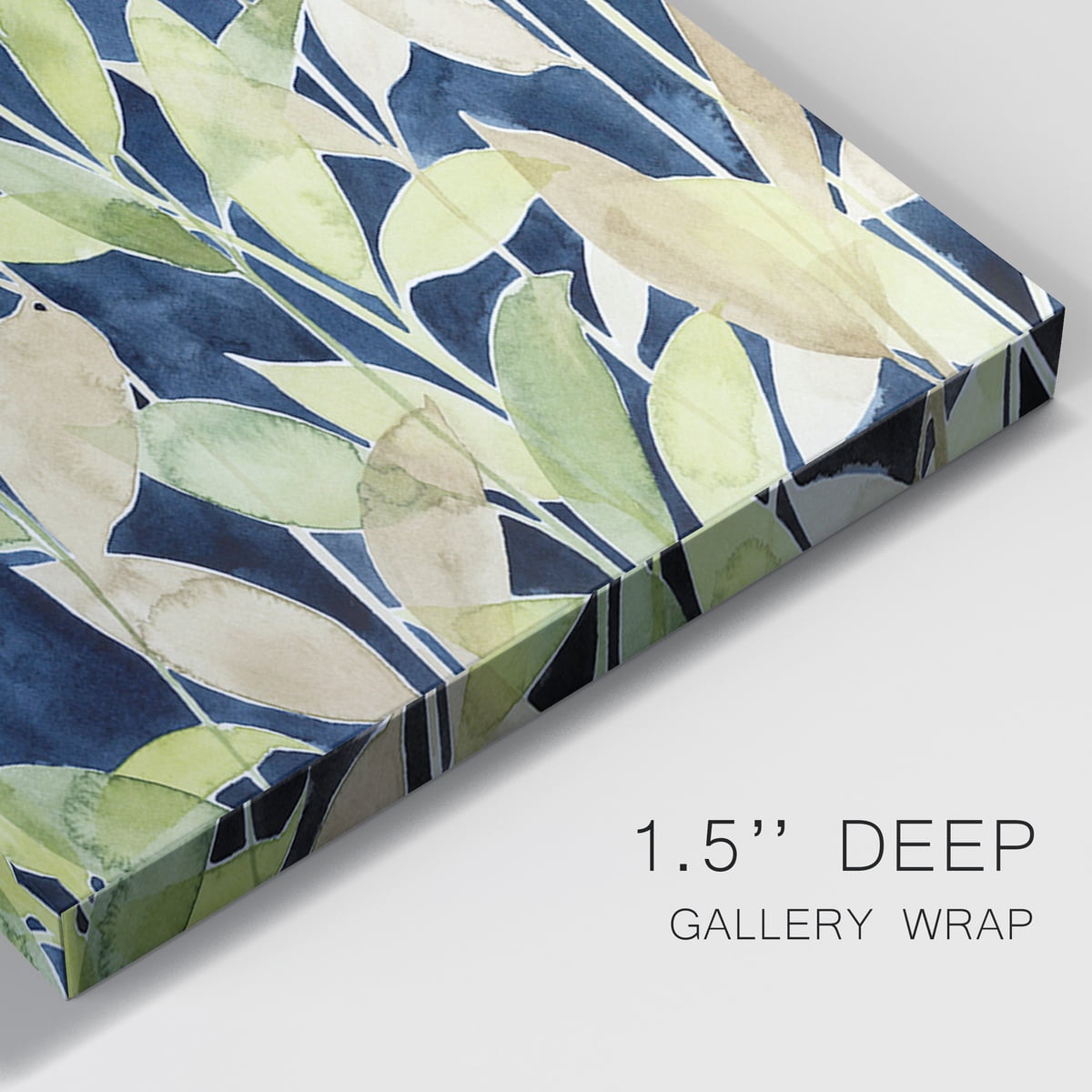 Indigo Blooming Night I Premium Gallery Wrapped Canvas - Ready to Hang - 24 x 36 Each