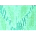 thumbnail image 1 of Ahgly Company Indoor Rectangle Solid Turquoise Blue Modern Area Rugs, 2' x 4', 1 of 4