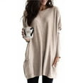 thumbnail image 6 of New Autumn Long Sleeve Casual Pocket T-shirt Top For Women, 6 of 9