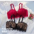 thumbnail image 5 of Moda Sexy Encaje Bordado Mujeres Sujetador Ajustable 3/4 Taza Confort Suave Mujer Bralette Push Up Inalámbrico Ropa Interior Señoras, 5 of 5