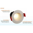 thumbnail image 2 of Multi Pack 2" SnapTrim Brushed Nickel Smooth Trim Canless Downlight, 2 of 2