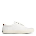 thumbnail image 2 of Sperry Mens Striper Plush Wave Lace-up Sneakers Leather White  8M, 2 of 6