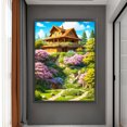 thumbnail image 3 of Kit Punto Cruz Con Cabaña Paisaje Hilo Algodón Bordado 14CT 45x60cm, 3 of 9