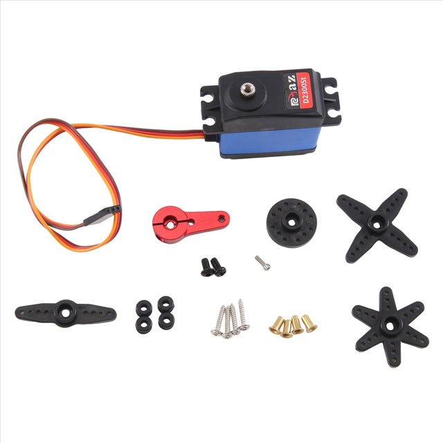 Servo de Cuerpo Corto de 30 Kg 4412LV 180° Engranaje de Metal Digital de Perfil Bajo con Brazo de Metal para Coche RC 1:10 1:12 SCX10 TRX4