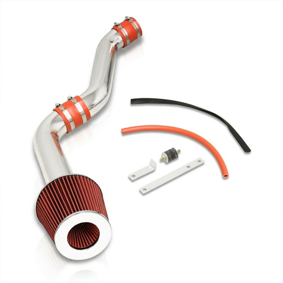 AJP Distributors Cold Air Short Ram Intake CAI Induction System Polish Aluminum Pipe Filter Compatible/Replacement For Honda Accord Prelude 2.2L 1992 1993 1994 1995 1996 1997 1998 1999 2000 2001 2002