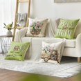 thumbnail image 2 of Bless Our Home Farmhouse Eucalyptus Leaves Throw Pillow Covers, 18 x 18 Inch Truck Home Sweet Home Cushion Case Decorations Set of 4, 2 of 6