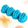 thumbnail image 6 of 4-Cavity Massage Brush Mold Oval Silicone Soap Mold Bar Mold for DIY Handmade Soap Cake Baking Mold, 6 of 7