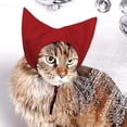 thumbnail image 4 of Adjustable Waterproof Pet Shower Cap for Cats Dogs, Reusable Bath Ear Cover with Straps, Grooming Accessory for Kitten Puppy Small Pets, Red, 4 of 5