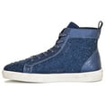 thumbnail image 2 of Ninety Union High Top Athletic Fashion Sneaker with Rhinestones, Navy, 8, 2 of 3