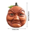 thumbnail image 2 of Expressive Pumpkin Family, Funny Family Pumpkin Decor, Halloween Pumpkins Decor, Resin Freak Halloween Pumpkin Figurines Decorating with Faces, 2 of 4