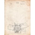 thumbnail image 2 of Borders, Cole 12x14 Black Ornate Wood Framed with Double Matting Museum Art Print Titled - PP213-Vintage Parchment Printing Press Patent Poster, 2 of 4