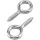 thumbnail image 1 of Set Of 60 Piton Visser, 40 X 19 Mm, Ring Screws, Galvanized, For Hardware, Curtain Rope Chains, Craft Items., 1 of 5