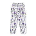 thumbnail image 5 of Daiia Lavender Bicycle Women's Sleep Pant with Pockets and Drawstring,Pajama Pants-Large, 5 of 9