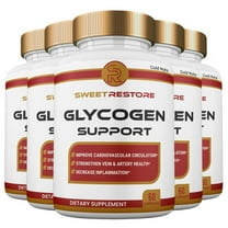 (5 Pack) Sweet Restore Glycogen Support Capsules, Advanced Glyco Pills Formula Max Strength Blood Health Supplement, 60 Capsules